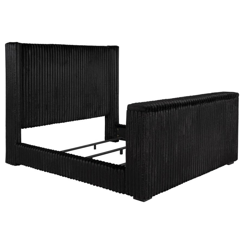Centergrove Upholstered Wingback TV Bed