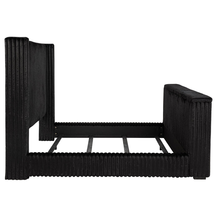 Centergrove Upholstered Wingback TV Bed