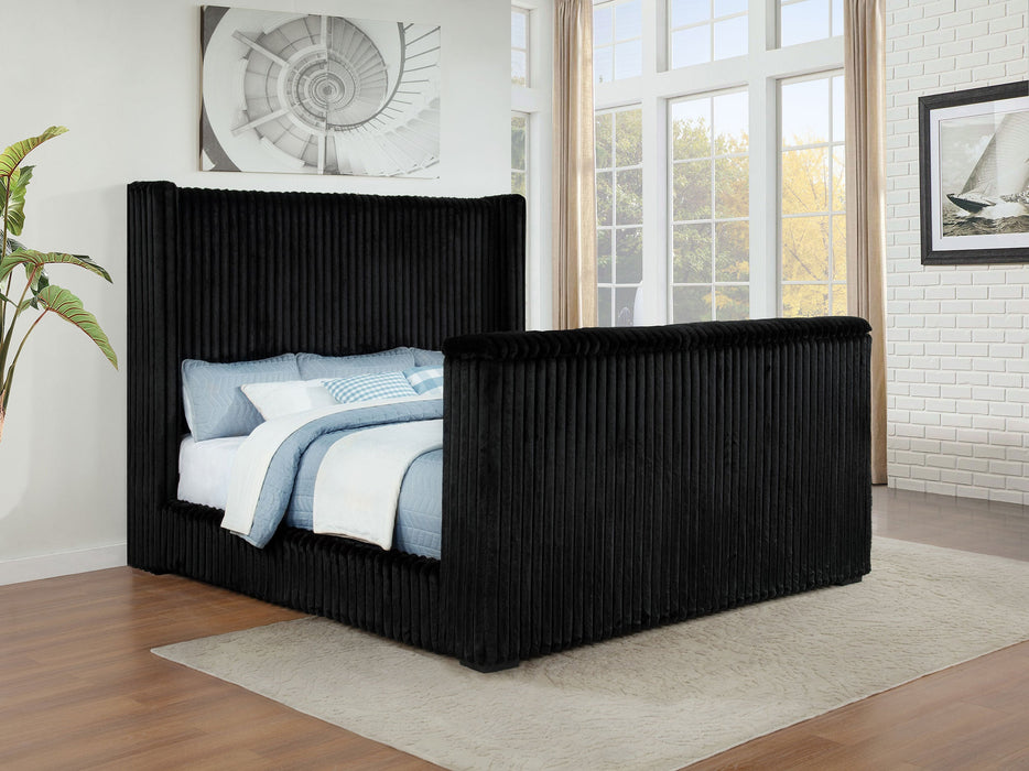 Centergrove Upholstered Wingback TV Bed