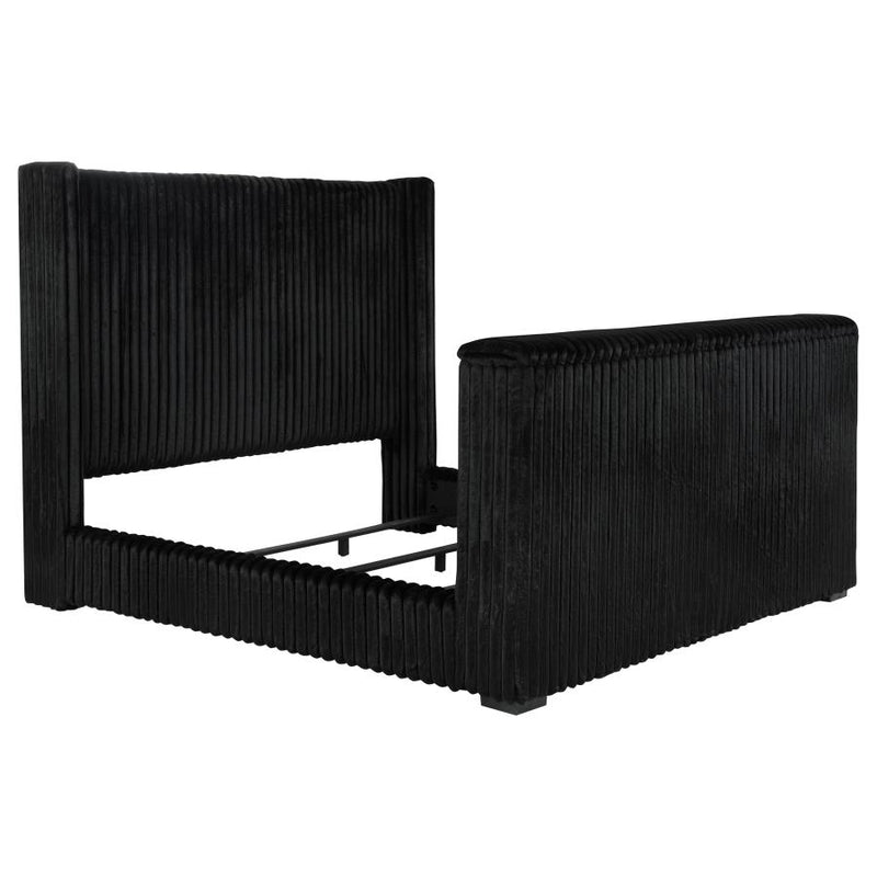 Centergrove Upholstered Wingback TV Bed