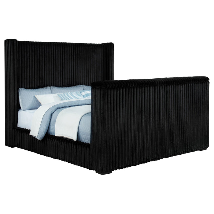 Centergrove Upholstered Wingback TV Bed
