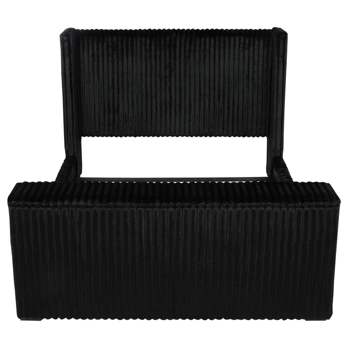 Centergrove Upholstered Wingback TV Bed