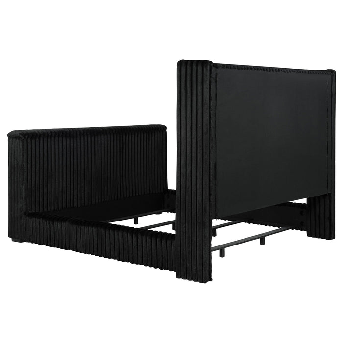 Centergrove Upholstered Wingback TV Bed