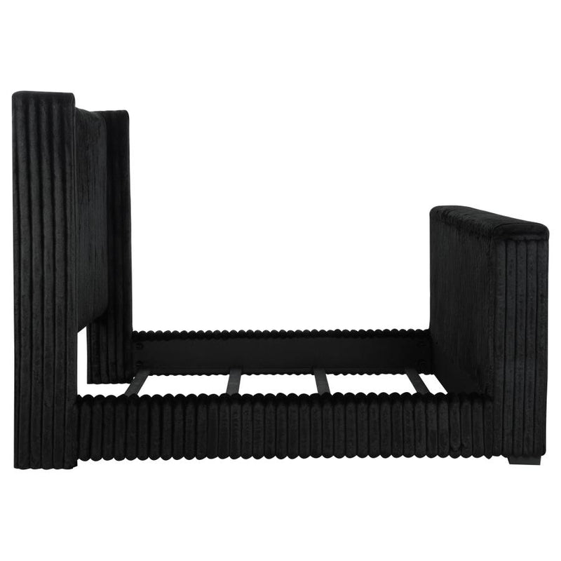 Centergrove Upholstered Wingback TV Bed