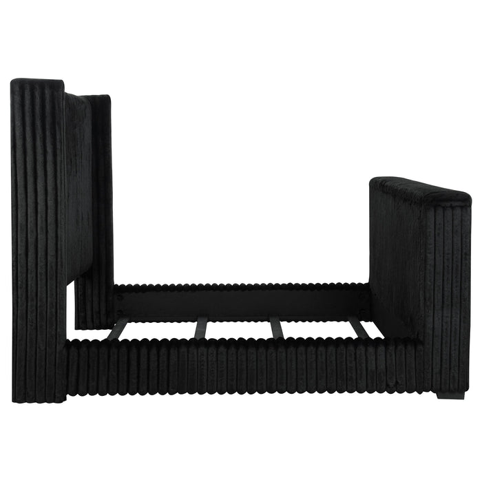 Centergrove Upholstered Wingback TV Bed