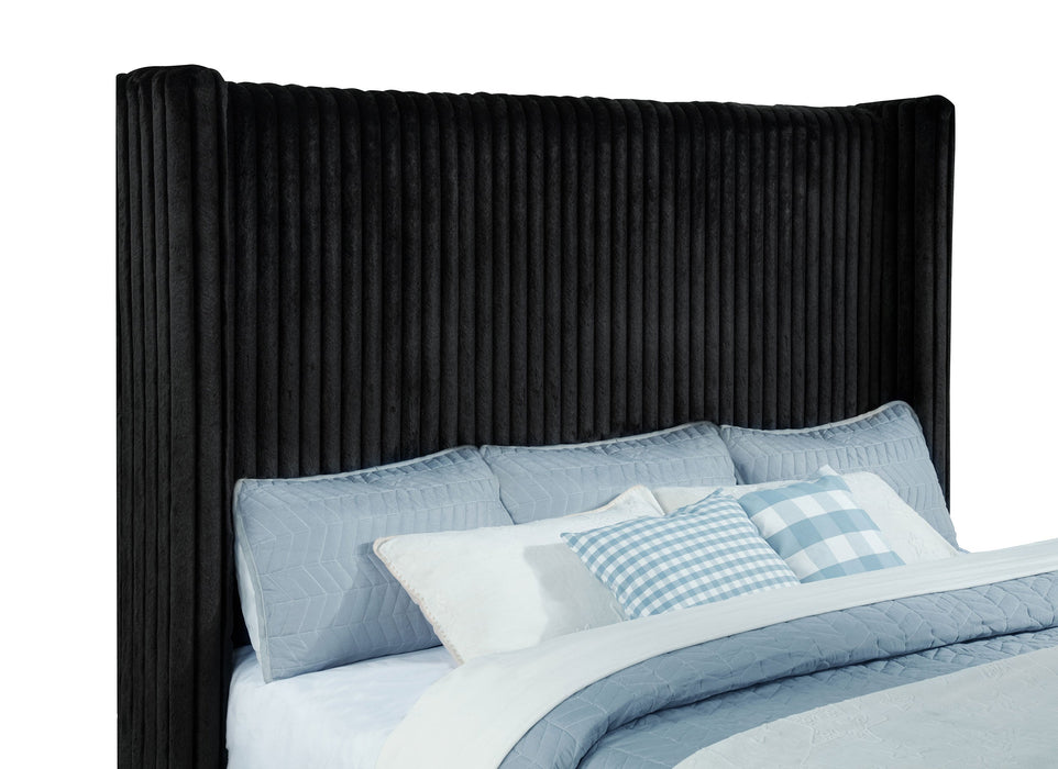 Centergrove Upholstered Wingback TV Bed