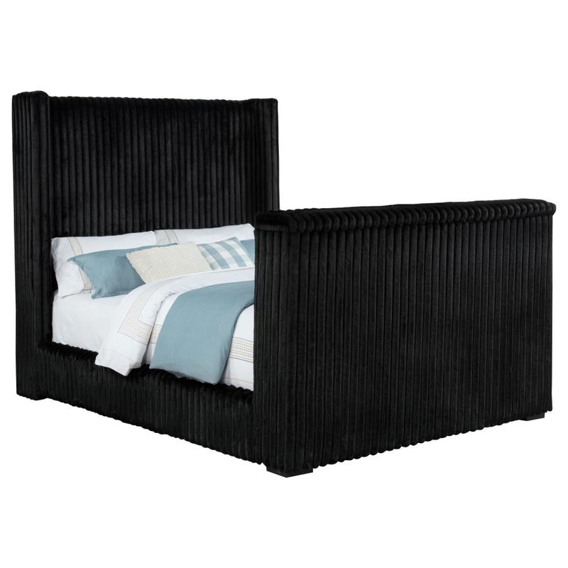 Centergrove Upholstered Wingback TV Bed
