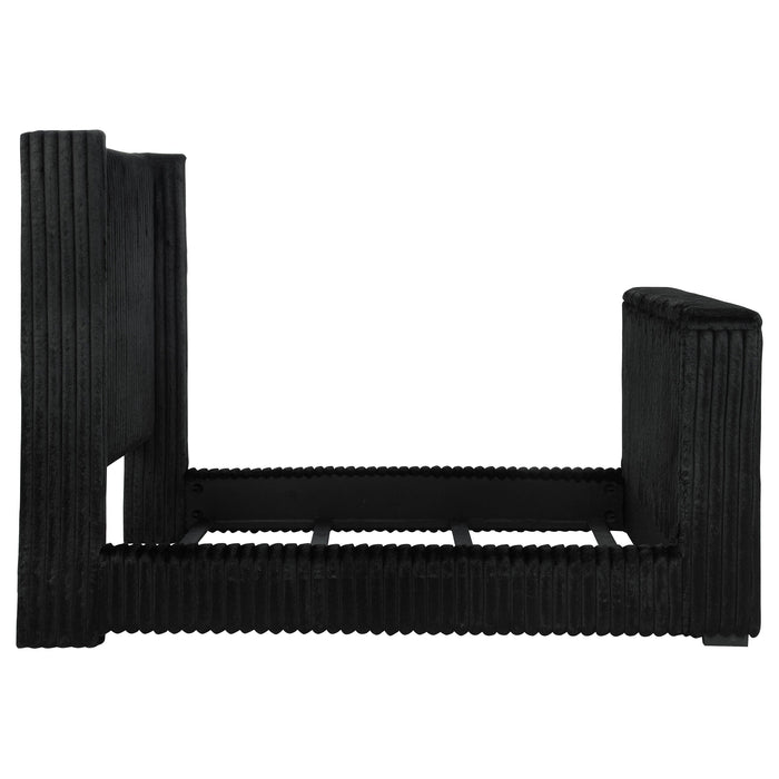 Centergrove Upholstered Wingback TV Bed