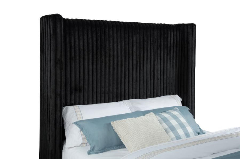 Centergrove Upholstered Wingback TV Bed