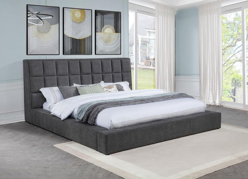 Dreux Upholstered Panel Platform Bed