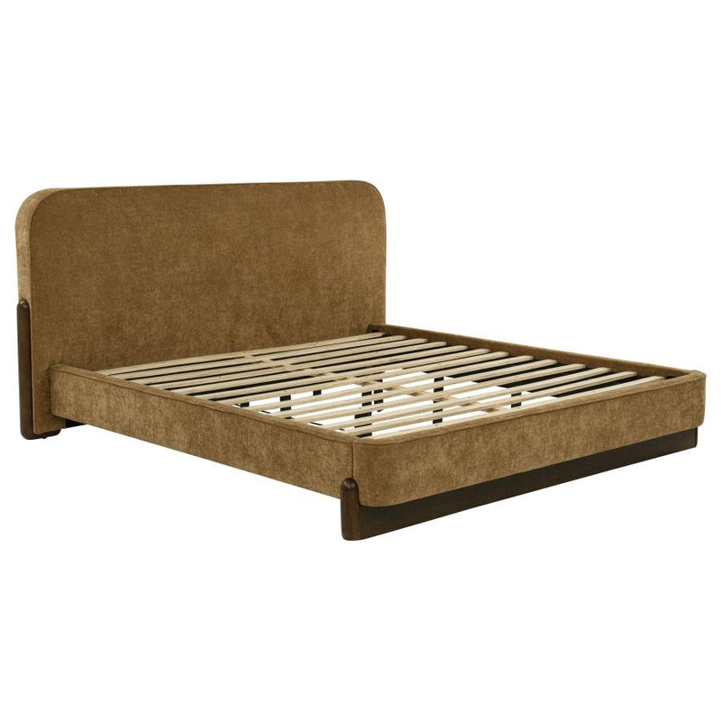 Baldacci Upholstered Platform Bed Curry and