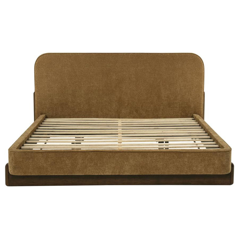 Baldacci Upholstered Platform Bed Curry and