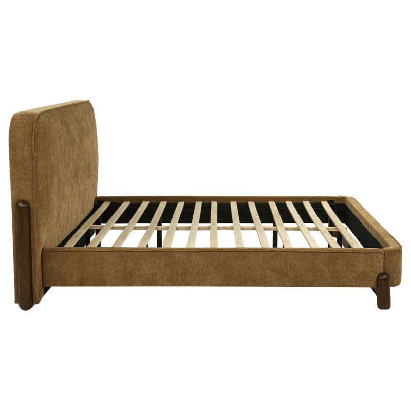 Baldacci Upholstered Platform Bed Curry and