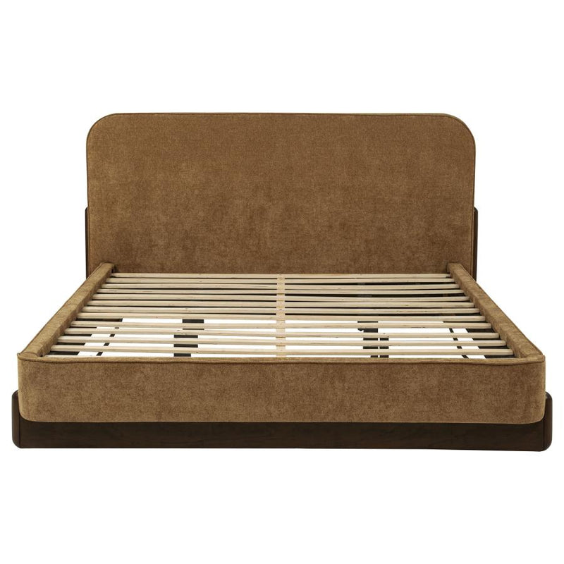 Baldacci Upholstered Platform Bed Curry and