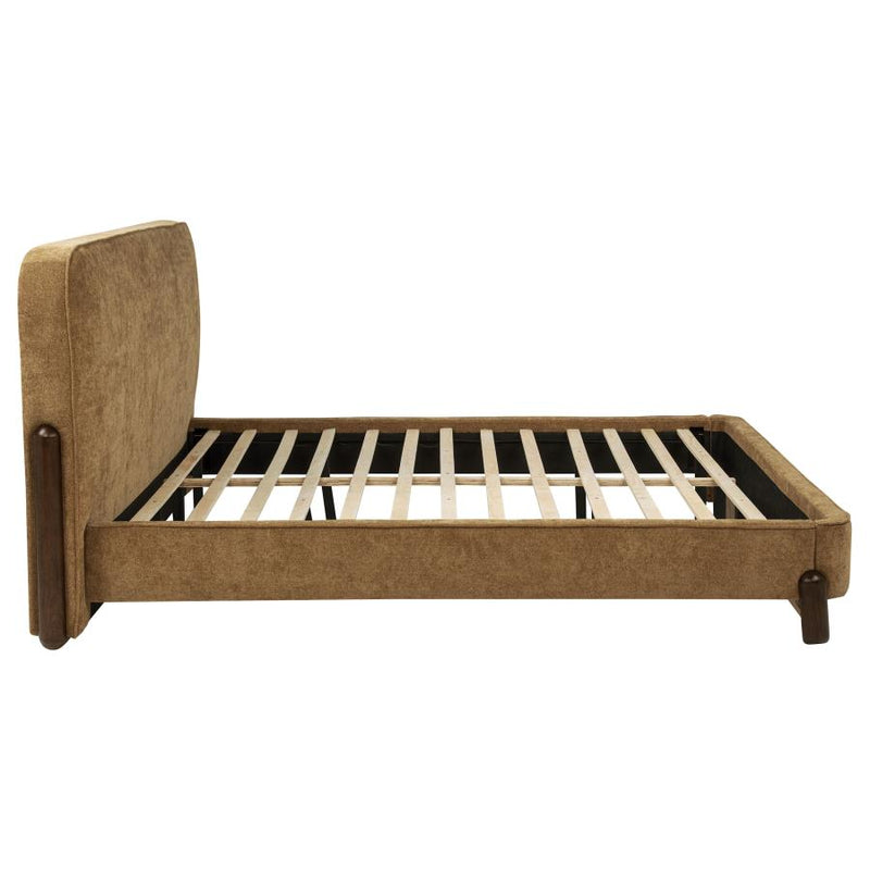 Baldacci Upholstered Platform Bed Curry and