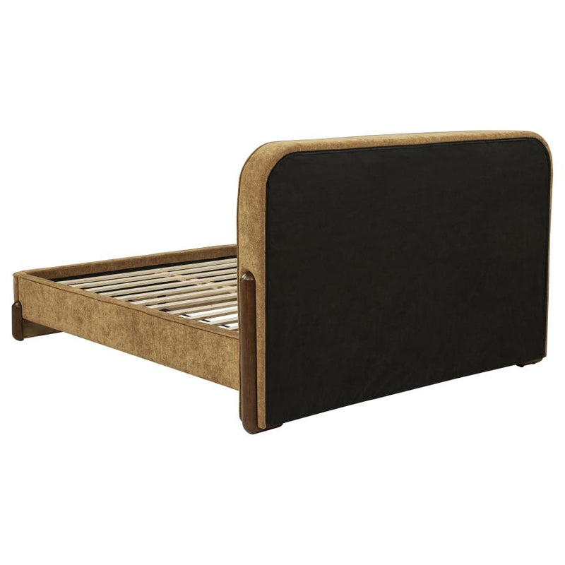 Baldacci Upholstered Platform Bed Curry and