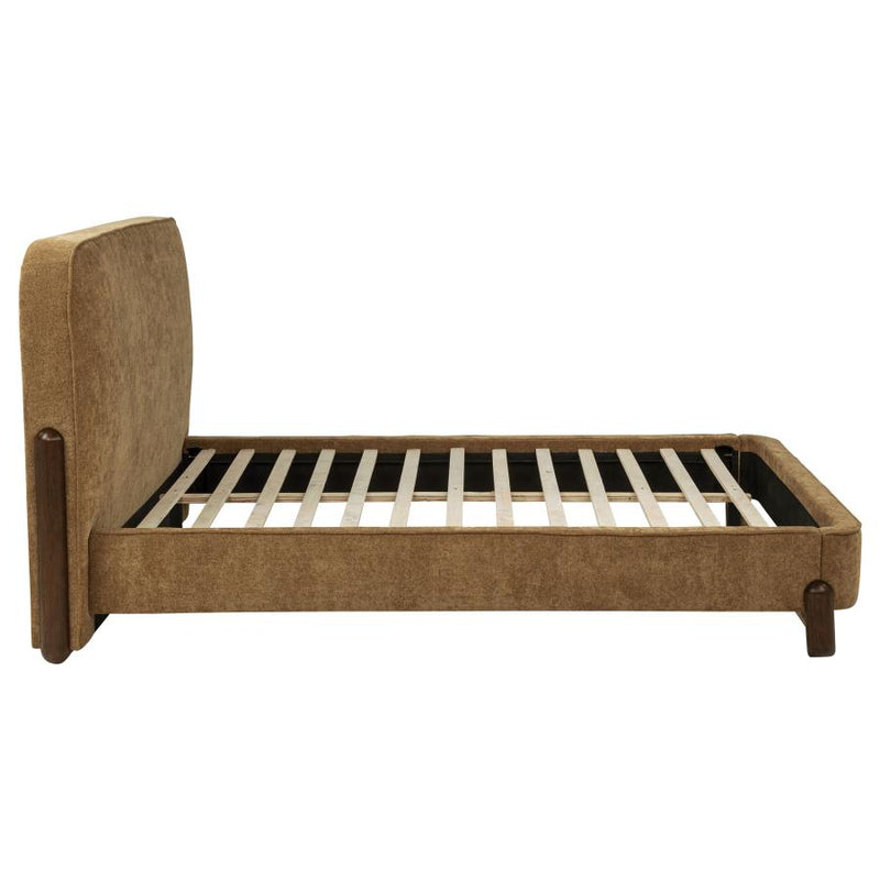 Baldacci Upholstered Platform Bed Curry and