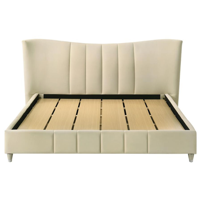 Evelyn Upholstered Panel Platform Bed