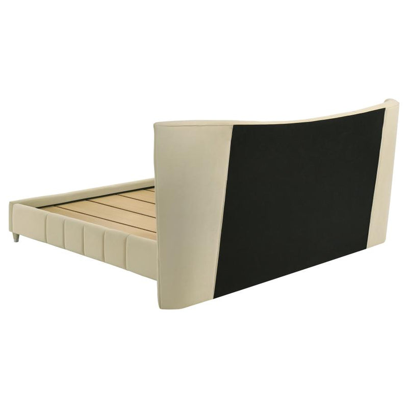 Evelyn Upholstered Panel Platform Bed
