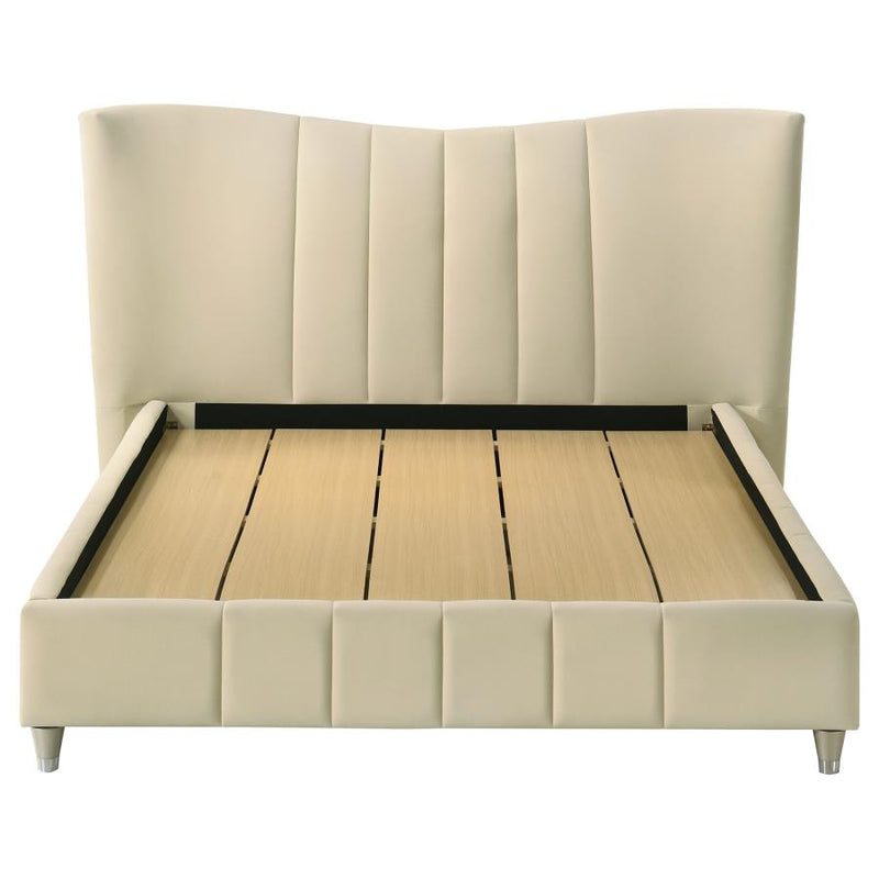 Evelyn Upholstered Panel Platform Bed