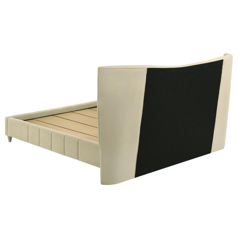 Evelyn Upholstered Panel Platform Bed