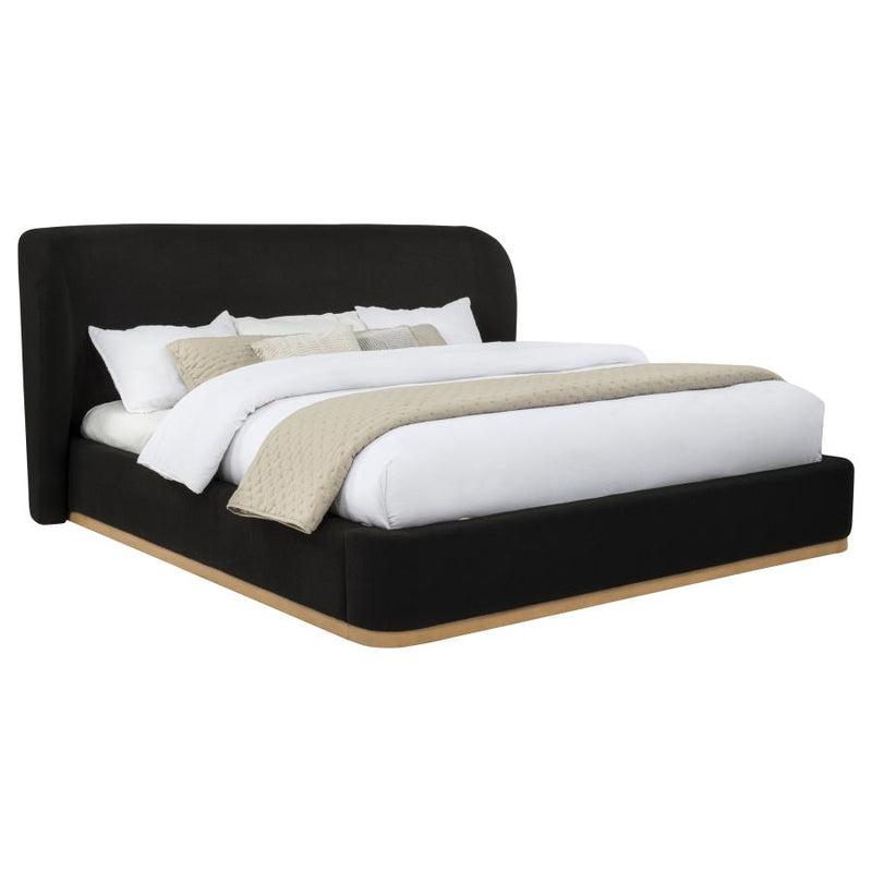 Blaire Upholstered Wingback Platform Bed