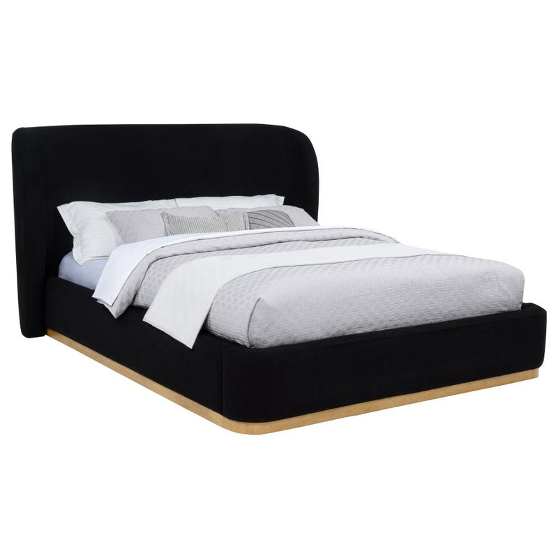 Blaire Upholstered Wingback Platform Bed