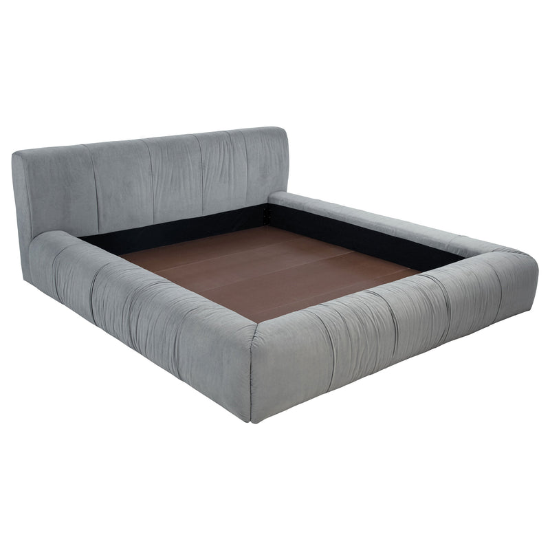 Base de cama tapizada Wilshire (gris)