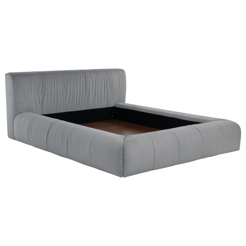 Base de cama tapizada Wilshire (gris)