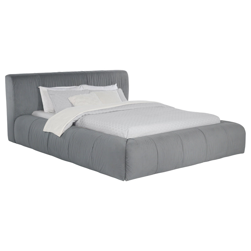 Base de cama tapizada Wilshire (gris)