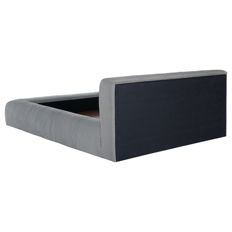 Base de cama tapizada Wilshire (gris)