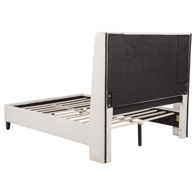 Leslie Upholstered Tufted Wingback Platform Bed