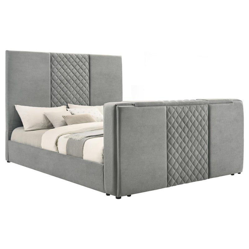 Tara 61-inch Upholstered Panel TV Bed