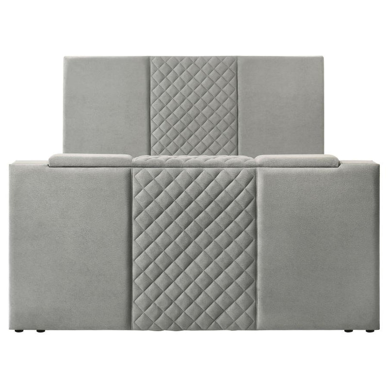 Tara 61-inch Upholstered Panel TV Bed