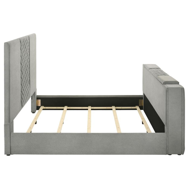 Tara 61-inch Upholstered Panel TV Bed