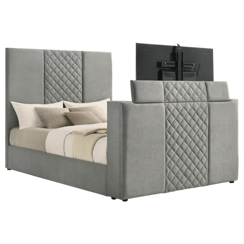 Tara 61-inch Upholstered Panel TV Bed