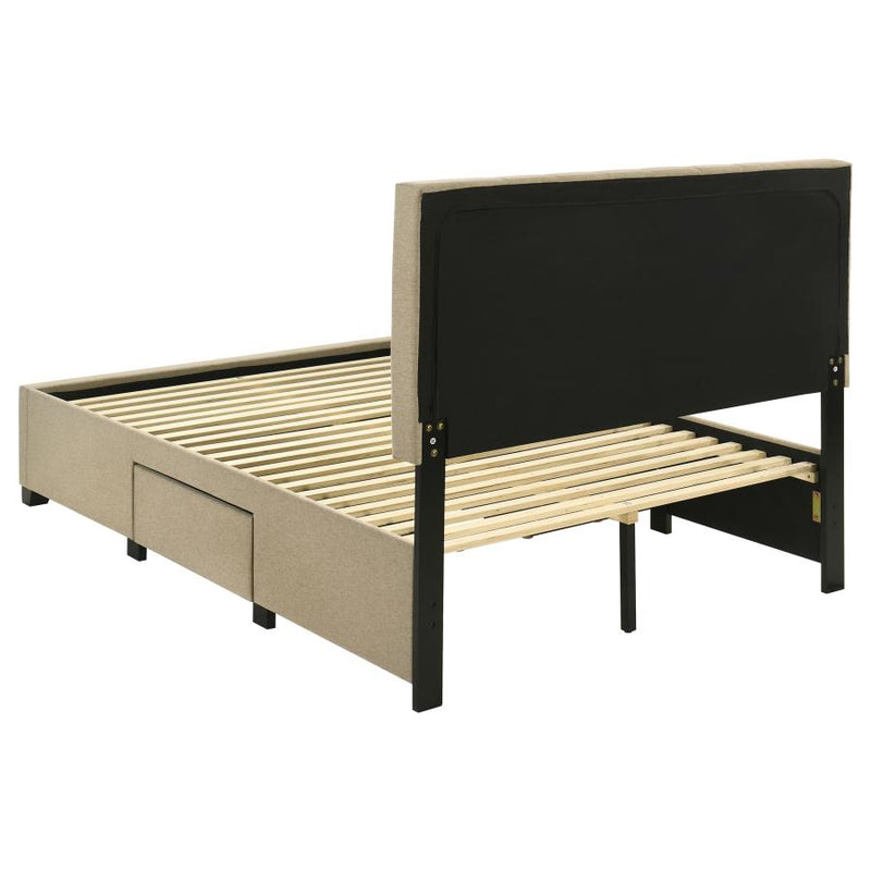 Wheatland 4-drawer Upholstered Storage Bed