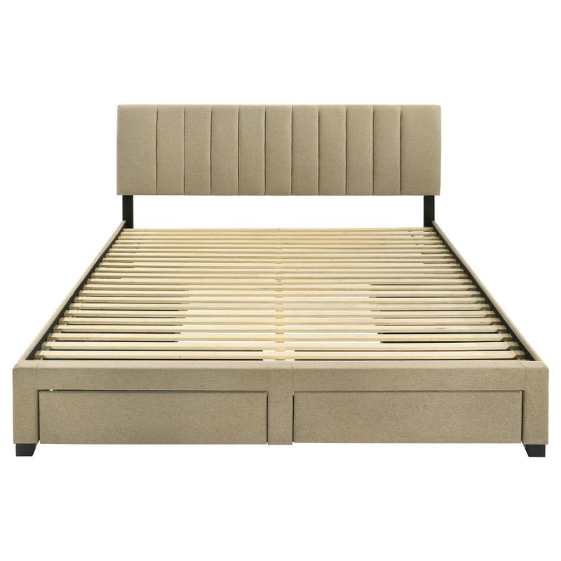 Wheatland 4-drawer Upholstered Storage Bed