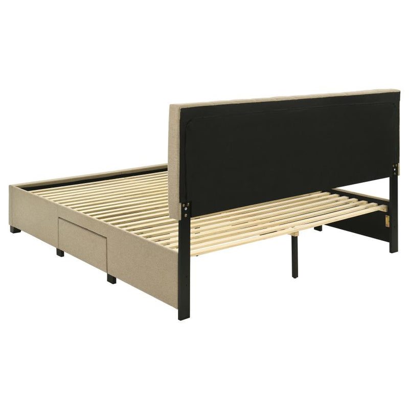 Wheatland 4-drawer Upholstered Storage Bed