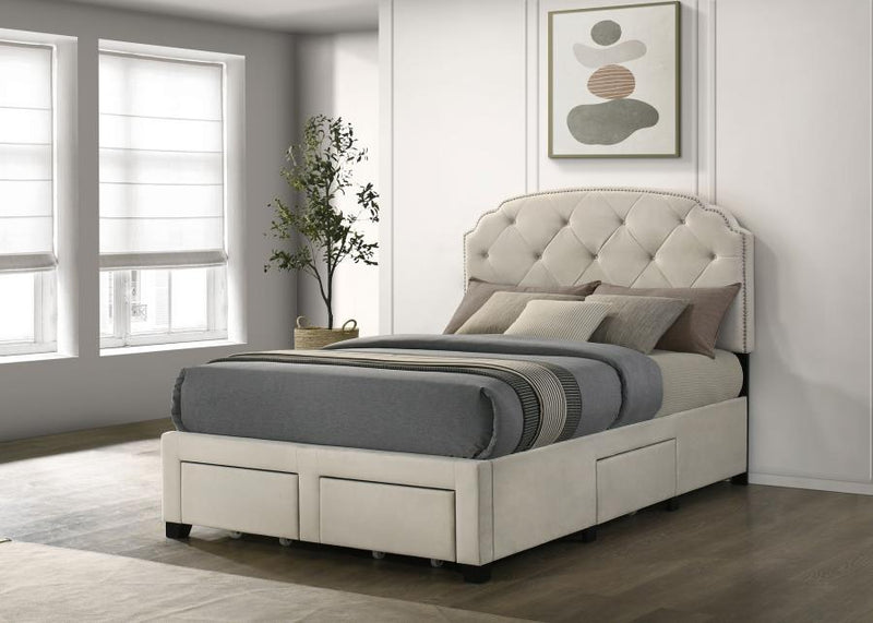 Marianna 4-drawer Upholstered Storage Bed