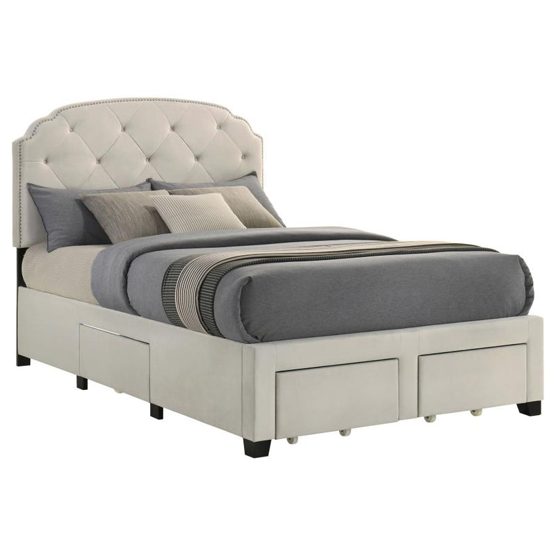 Marianna 4-drawer Upholstered Storage Bed