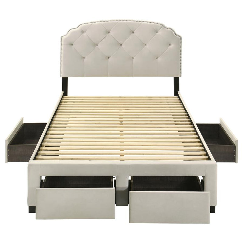 Marianna 4-drawer Upholstered Storage Bed