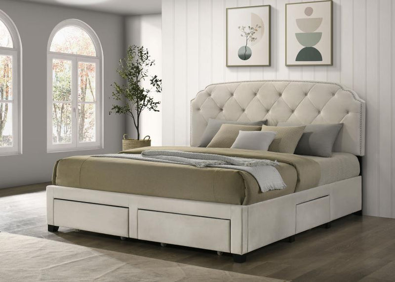 Marianna 4-drawer Upholstered Storage Bed