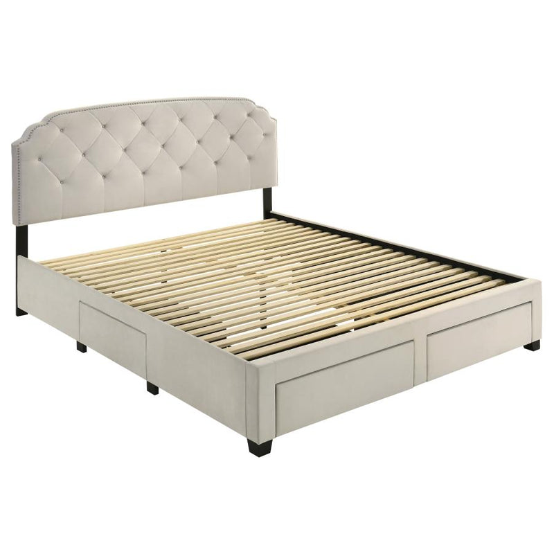 Marianna 4-drawer Upholstered Storage Bed