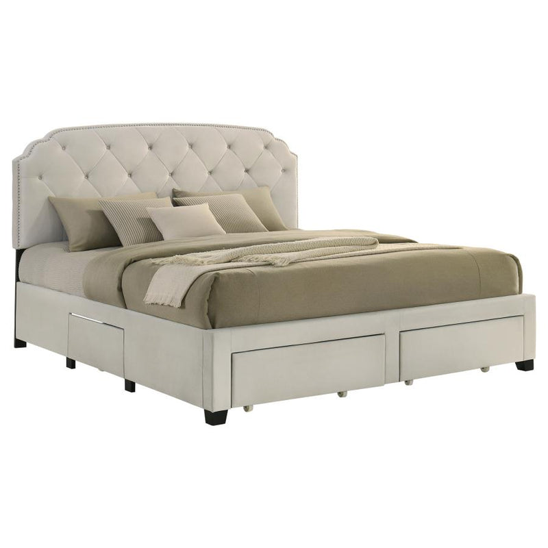 Marianna 4-drawer Upholstered Storage Bed