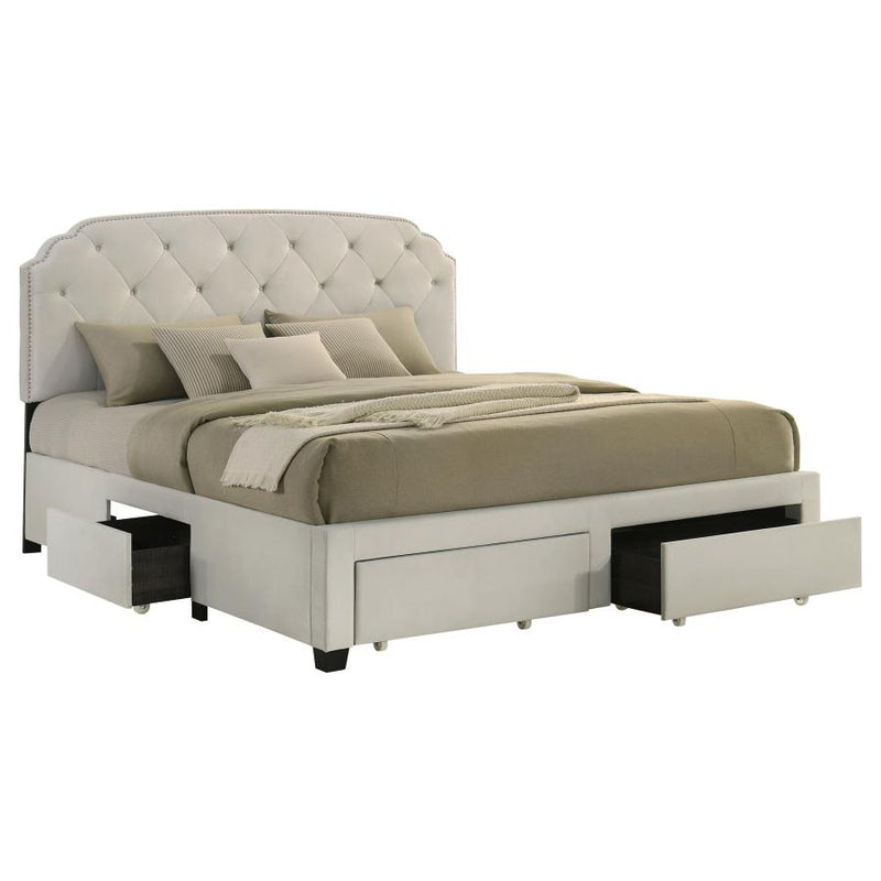 Marianna 4-drawer Upholstered Storage Bed