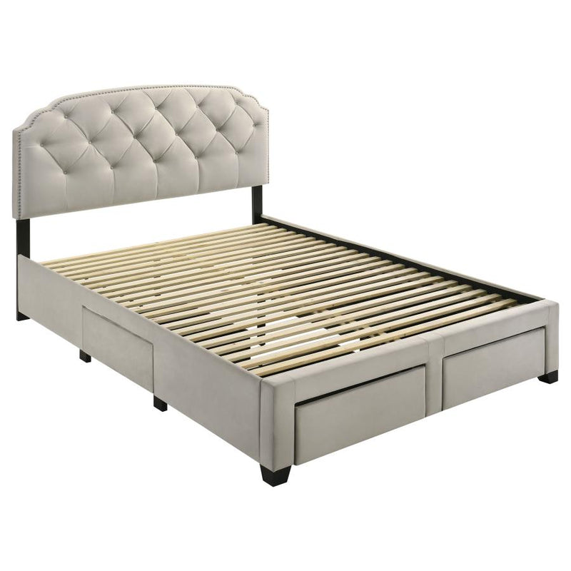Marianna 4-drawer Upholstered Storage Bed