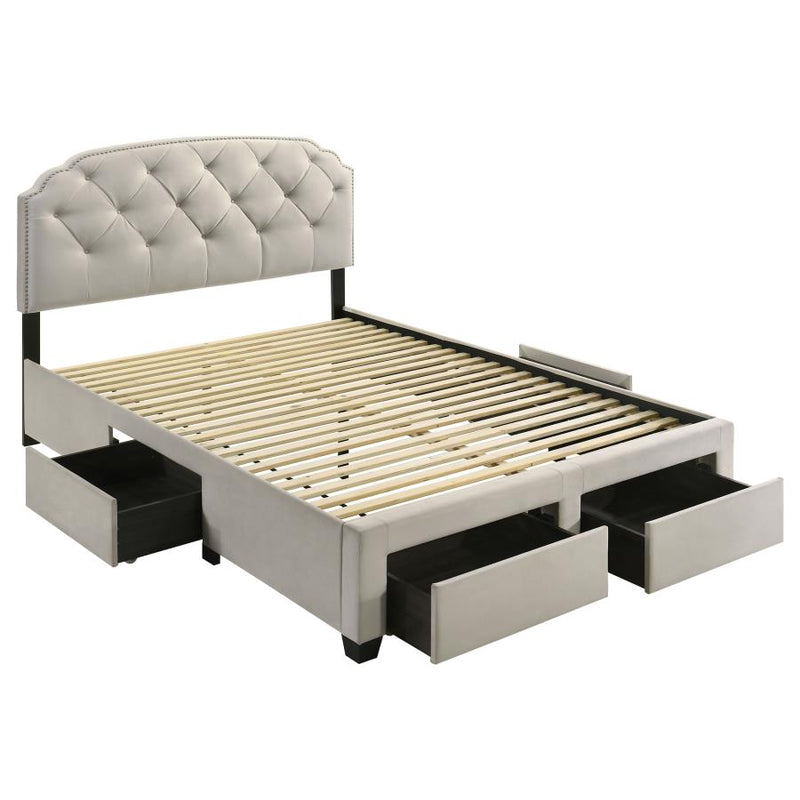 Marianna 4-drawer Upholstered Storage Bed
