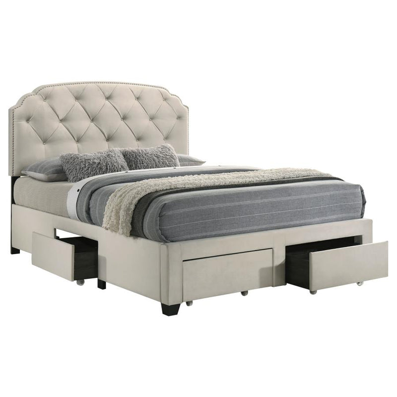 Marianna 4-drawer Upholstered Storage Bed