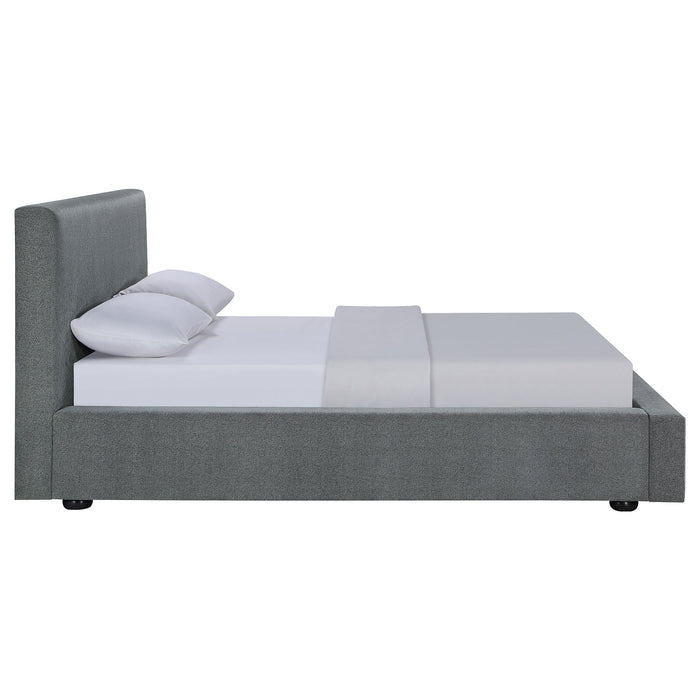 Gregory Upholstered Platform Bed Graphite